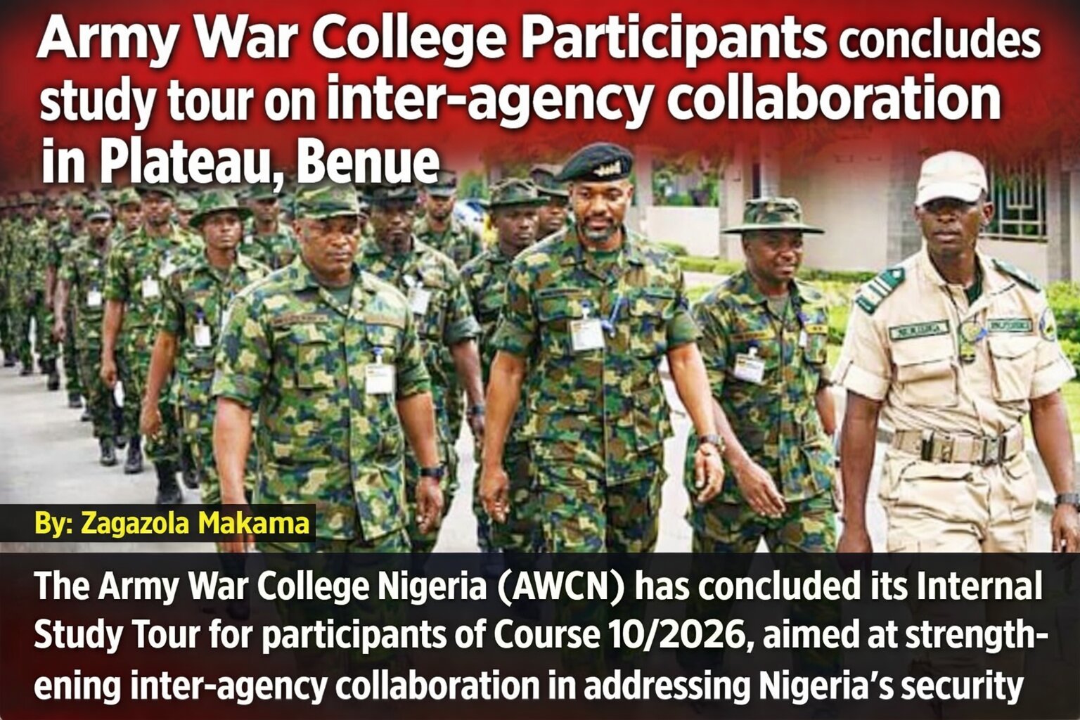 Army War College Participants concludes…