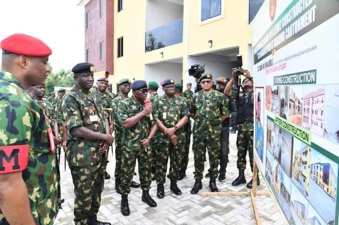 Army Chief Commissions Officers’ Quarters at Ribadu…