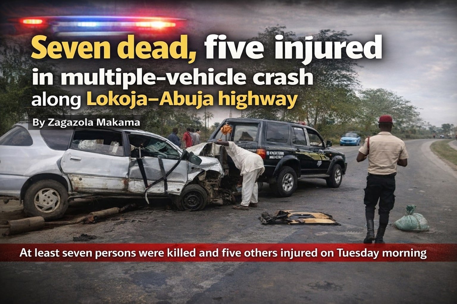 Seven dead, five injured in multiple-vehicle crash&hellip;
