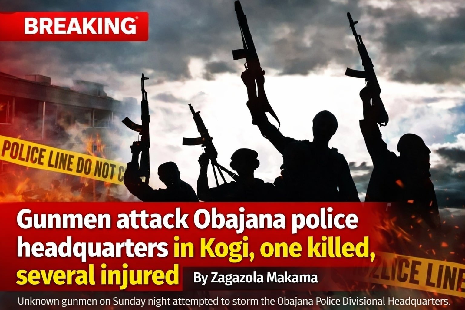 Gunmen attack Obajana police headquarters in Kogi,&hellip;