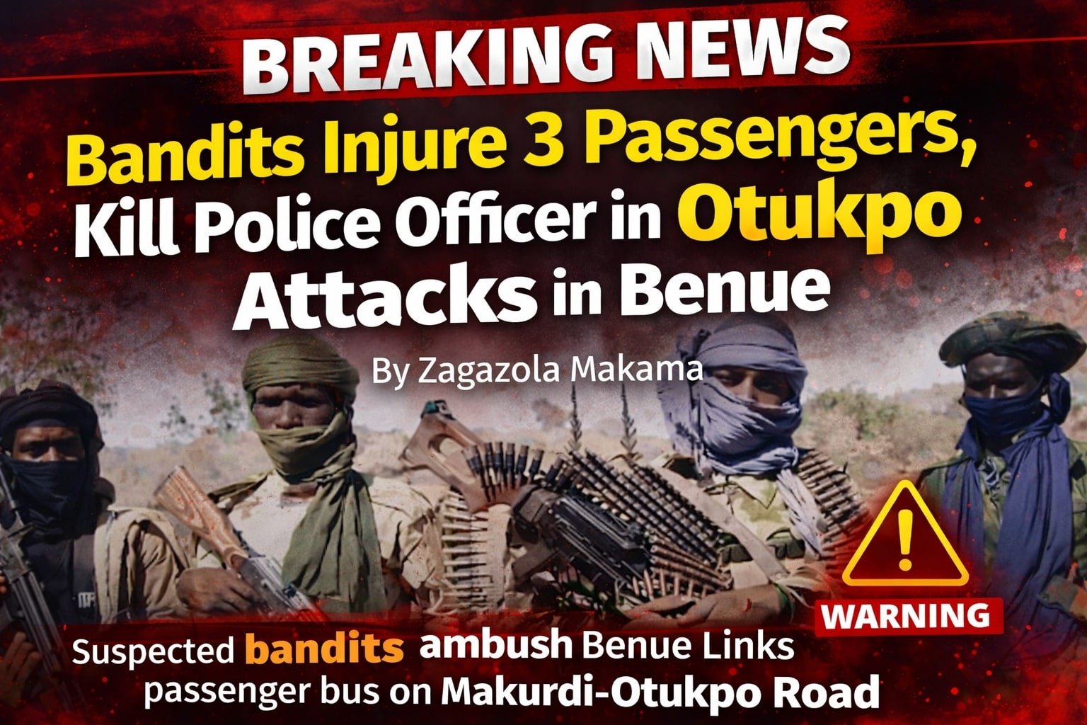 Bandits injure three passengers, kill police officer&hellip;