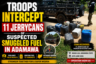 Troops Intercept 11 Jerrycans of Suspected Smuggled&hellip;