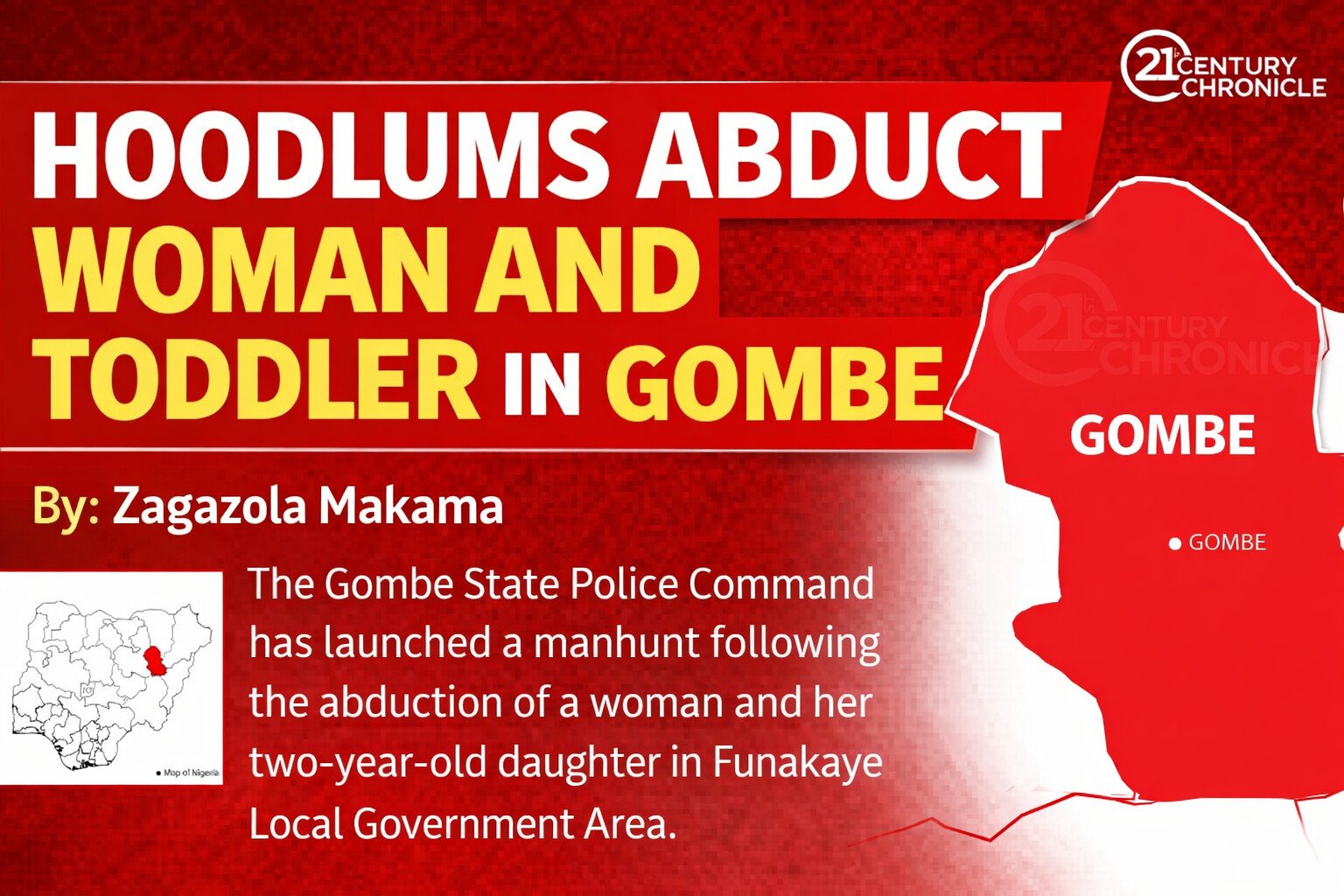 Hoodlums abduct woman and toddler in&hellip;