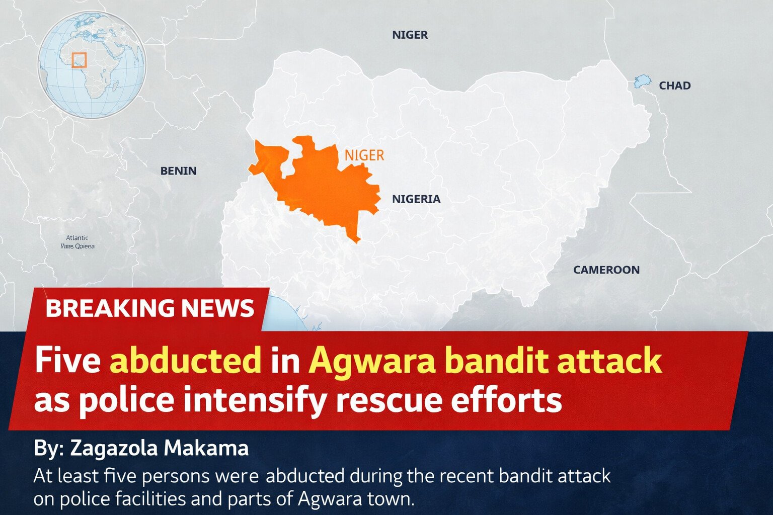 Five abducted in Agwara bandit attack&hellip;
