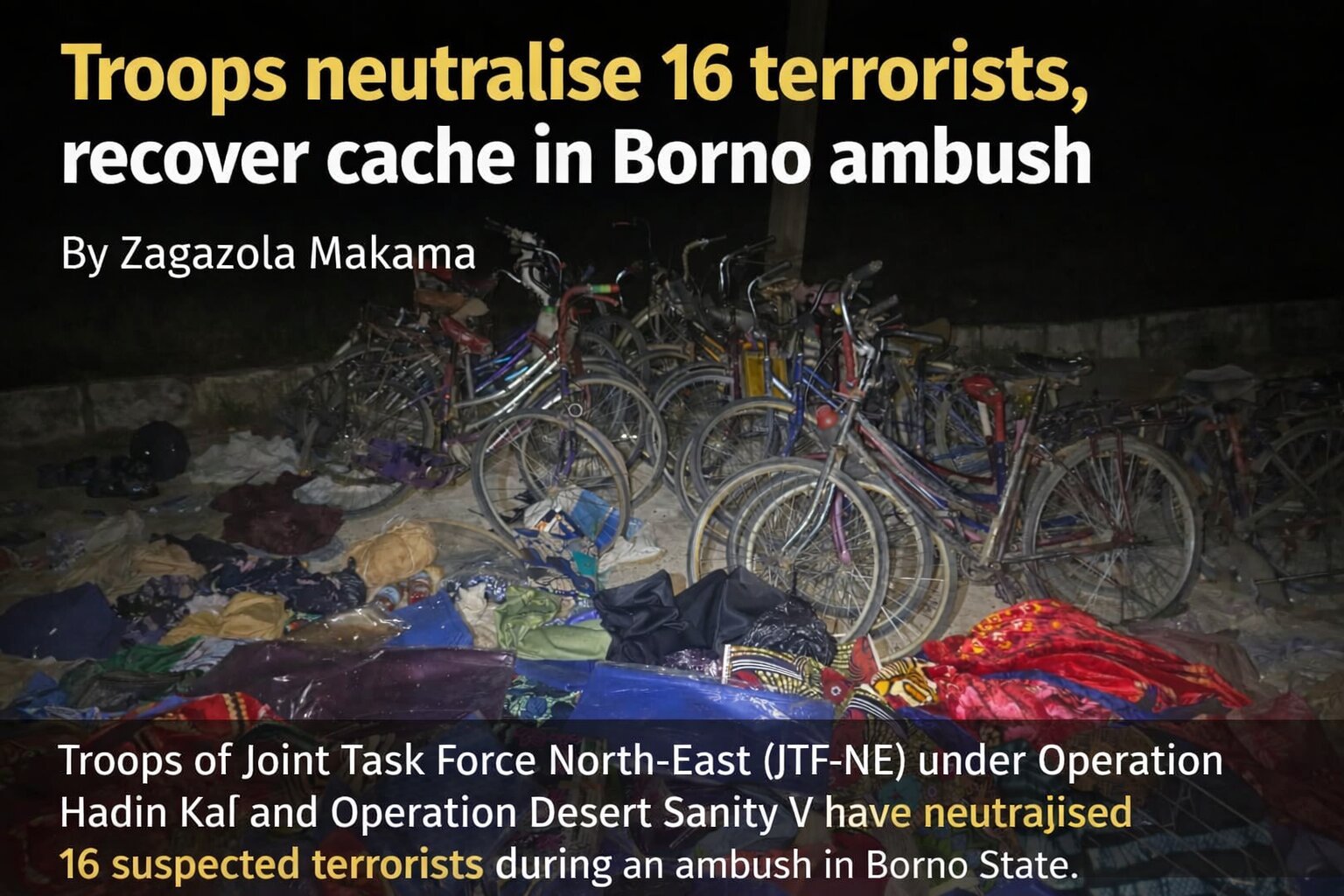 Troops neutralise 16 terrorists, recover&hellip;