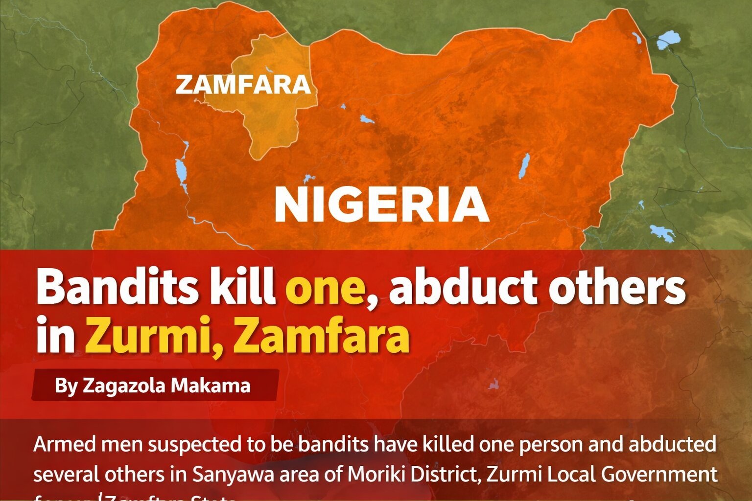Bandits kill one, abduct others in Zurmi, Zamfara