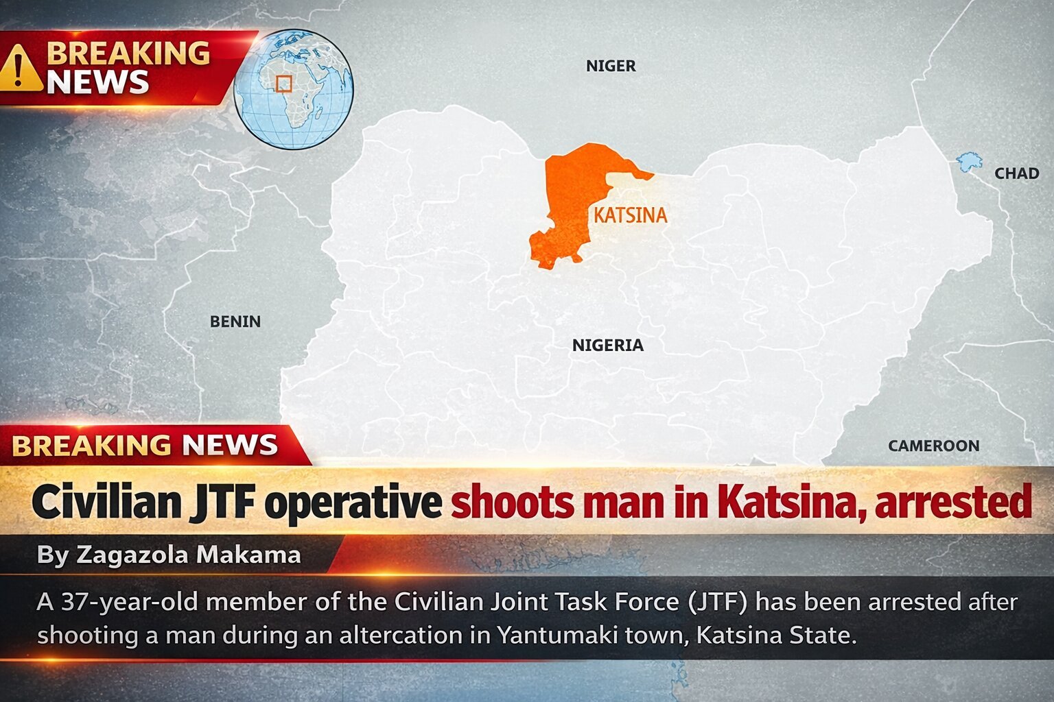 Civilian JTF operative shoots man in Katsina, arrested