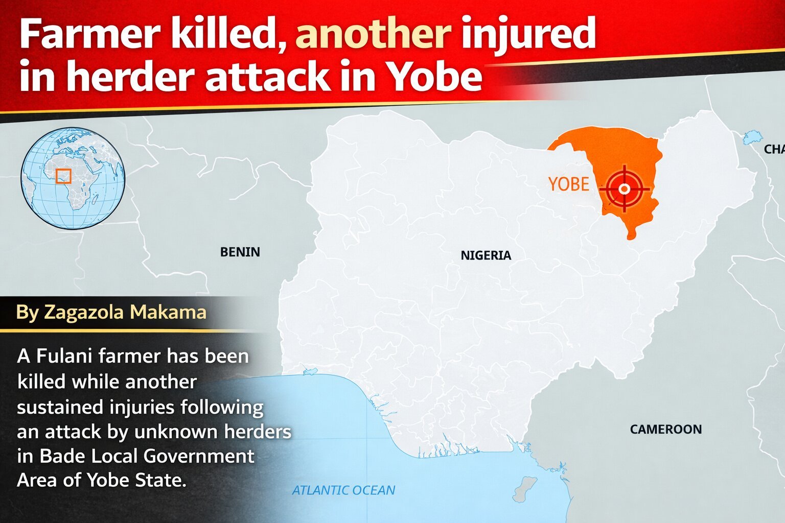 Farmer killed, another injured in herder attack in Yobe