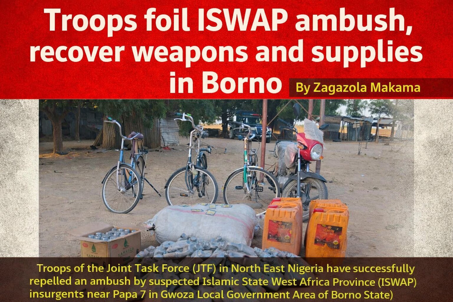 Troops foil ISWAP ambush, recover weapons…