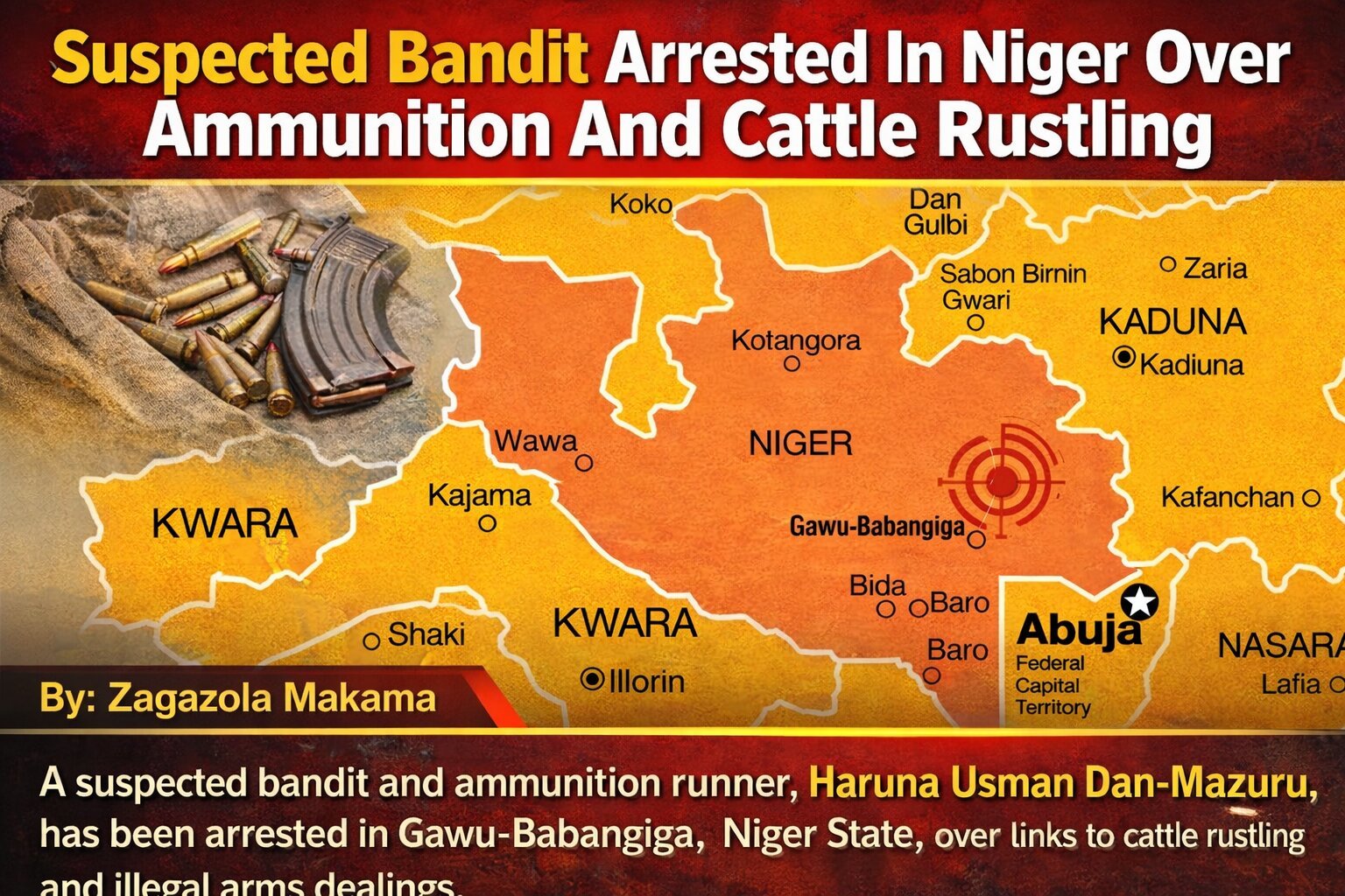 Suspected bandit arrested in Niger over ammunition&hellip;