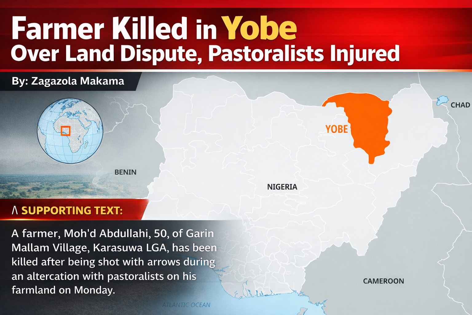 Farmer Killed in Yobe Over Land Dispute, Pastoralists&hellip;