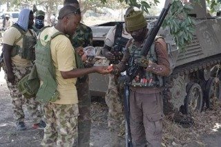 Troops recover explosives in Buratai